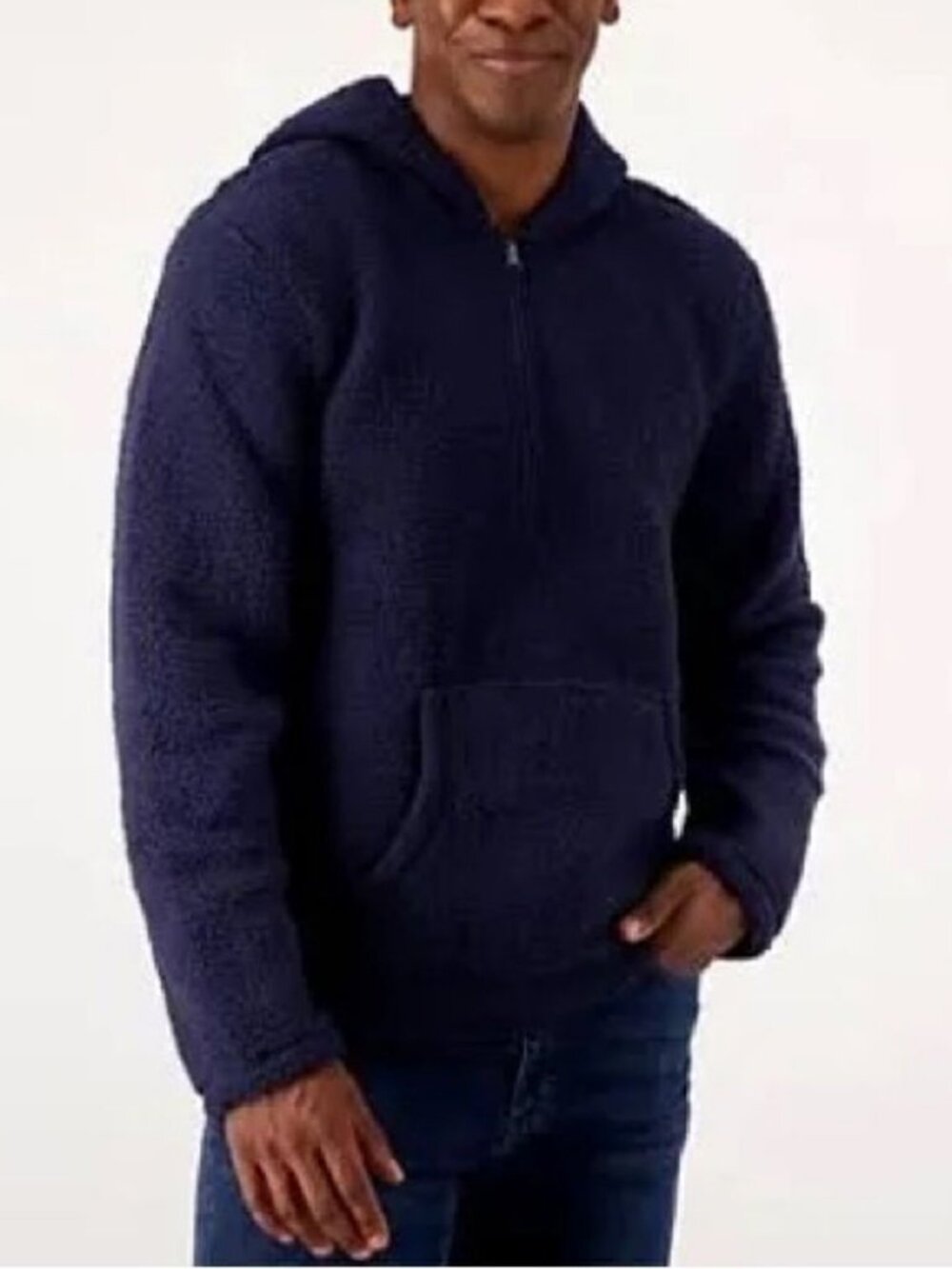Cuddl Duds Men's Cloud Fleece Quarter Zip Hoodie